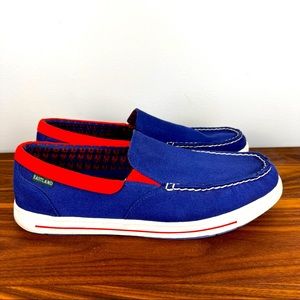 Eastland Surf MLB N Y Mets Boat Shoes Size 12 Medium Navy Blue Nwb